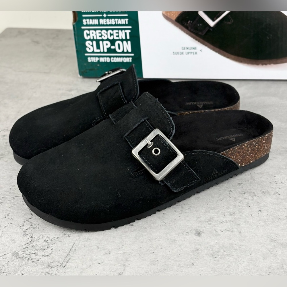 Staheekum Crescent Women's Suede Slip-On Clogs Water Repellent Sandal Worn Once - Picture 2 of 6
